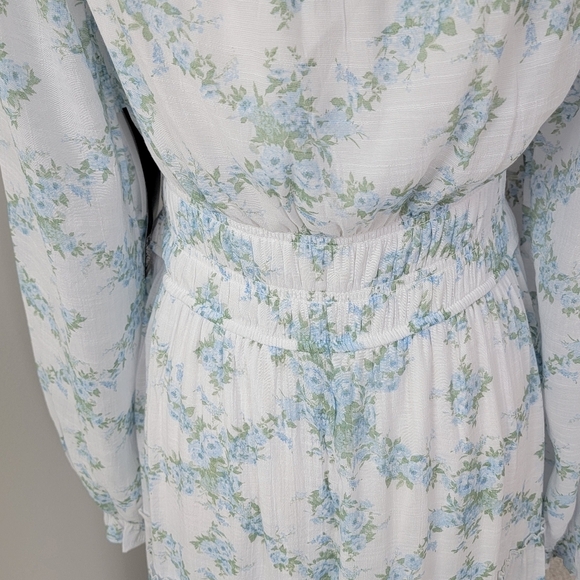 Trixxi NEW Women's XL Floral Cottagecore Prairie BOHO Flowy Long Sleeve Dress - Picture 8 of 15